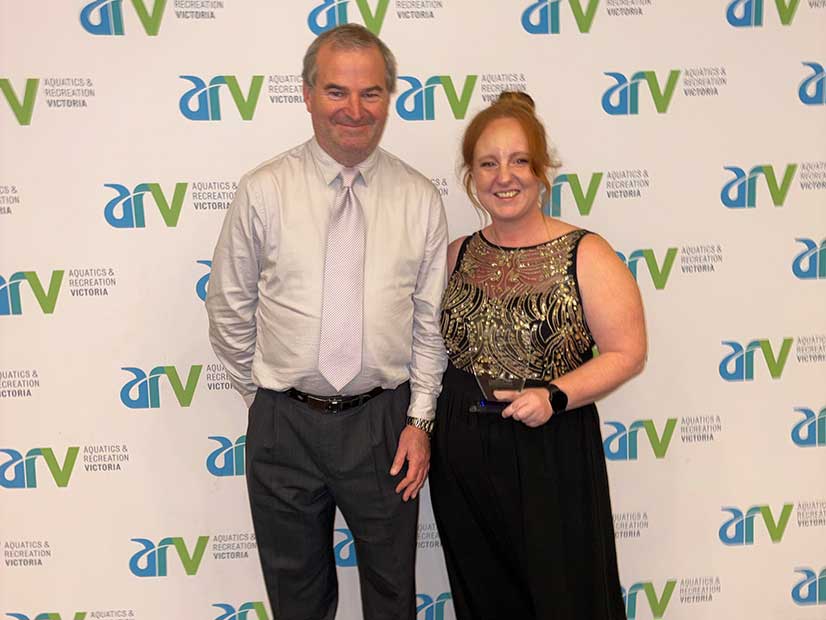 Two award winners at the ARV Awards