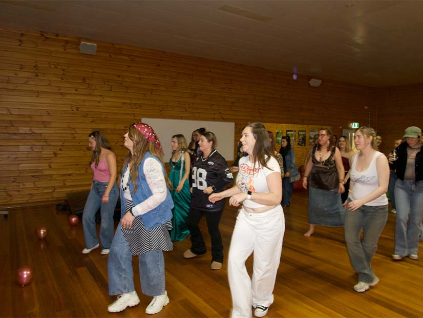 People dancing in hall