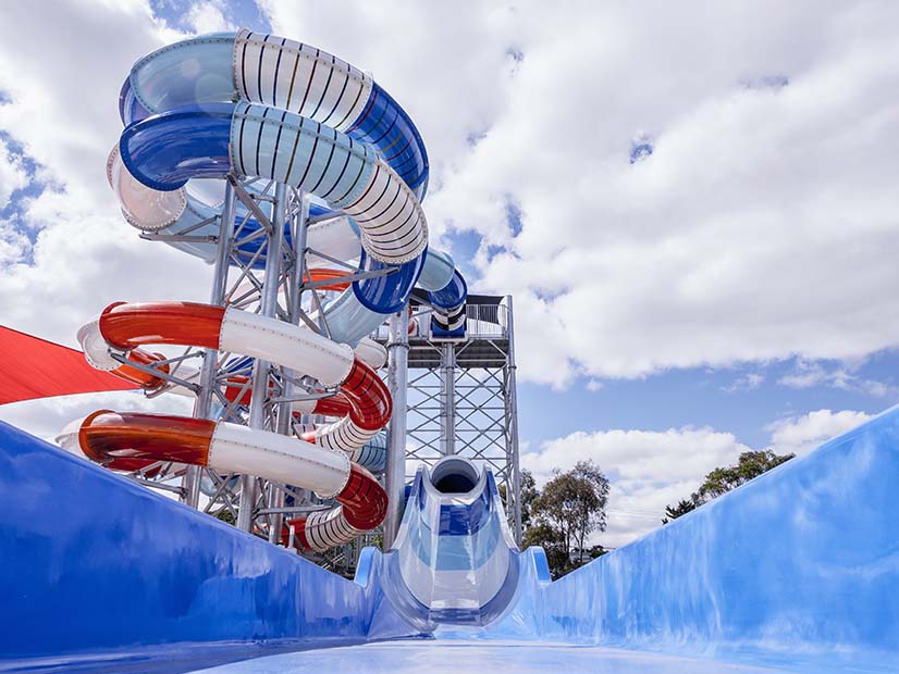 Active Merribek giant swirl water slide