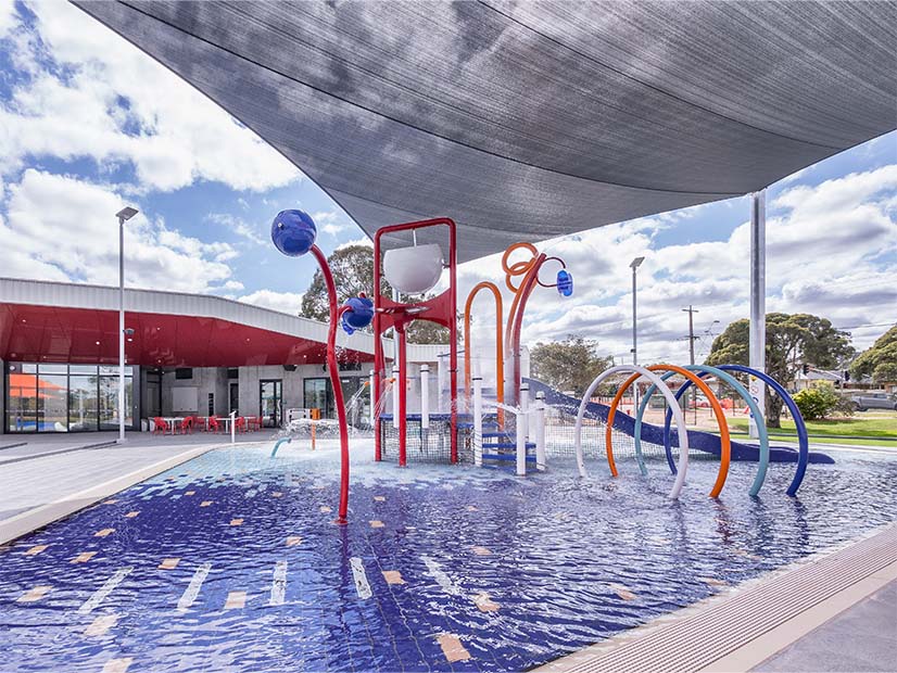 Active Merribek water playground water slide