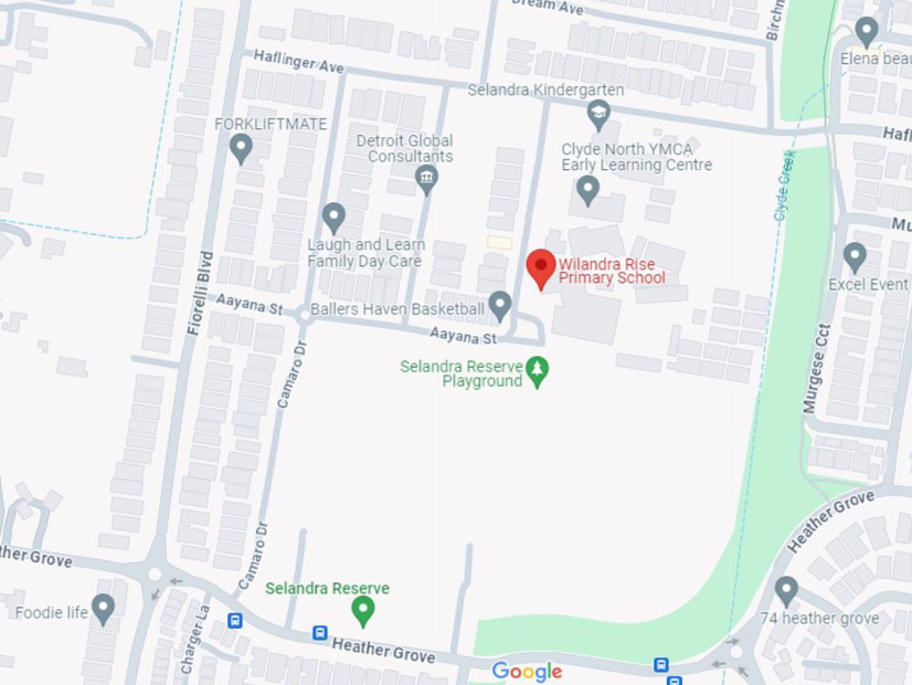 Wilandra Rise Primary School Facility Hire Map Location in Clyde North