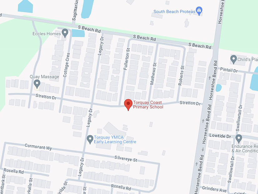 Location map of Torquay facility hire