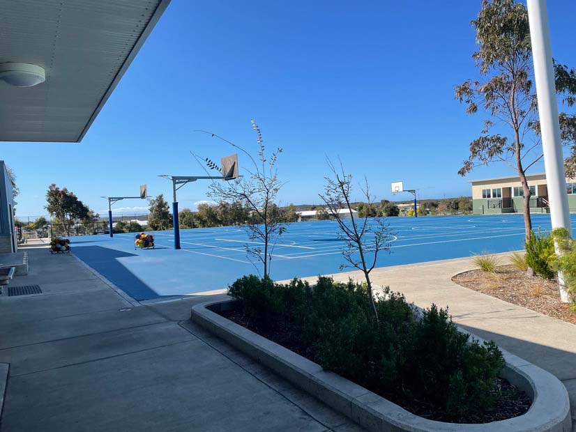 Torquay primary school outdoor basketball and netball court for hire