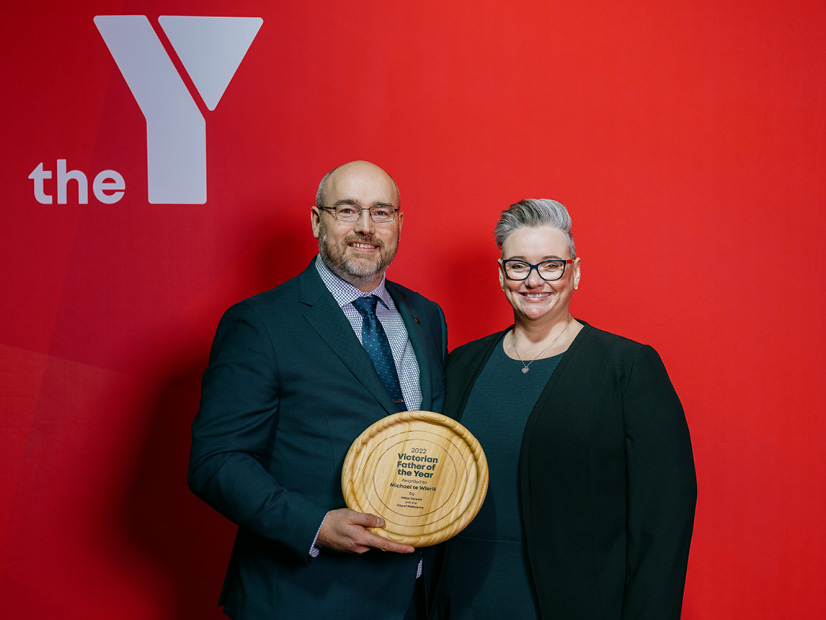 2022 Victorian Father of the Year Michael te Wierik with his wife Fiona