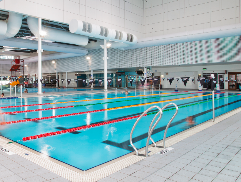 Large indoor program pool